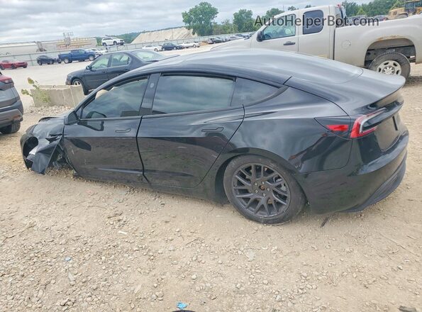 5YJ3E1EB2SF887121 2025 TESLA MODEL Black უკანა მარცხენა