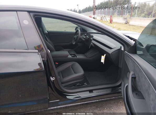 5YJ3E1EB2TF132536 2026 TESLA MODEL 3 Black Widok wnętrza z przodu