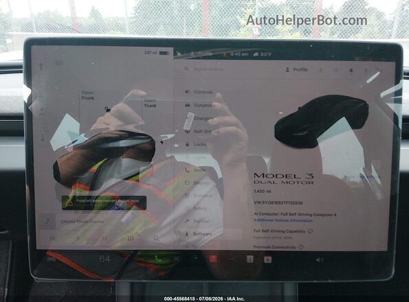 5YJ3E1EB2TF132536 2026 TESLA MODEL 3 Black Widok tylnych siedzeń
