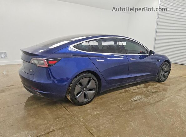 5YJ3E1EB3JF064566 2018 TESLA MODEL Blue Rear right