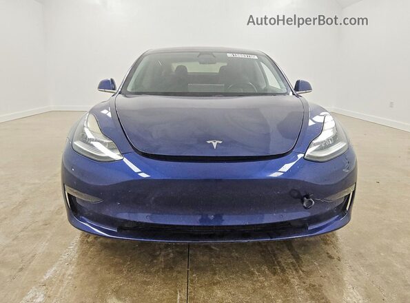 5YJ3E1EB3JF064566 2018 TESLA MODEL Blue Front view