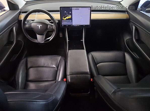 5YJ3E1EB3JF064566 2018 TESLA MODEL Blue Dashboard view
