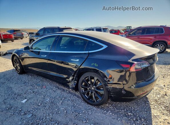 5YJ3E1EB3JF115709 2018 TESLA MODEL Black უკანა მარცხენა