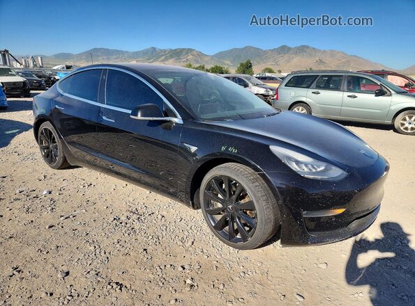 5YJ3E1EB3JF115709 2018 TESLA MODEL Black წინა მარჯვენა