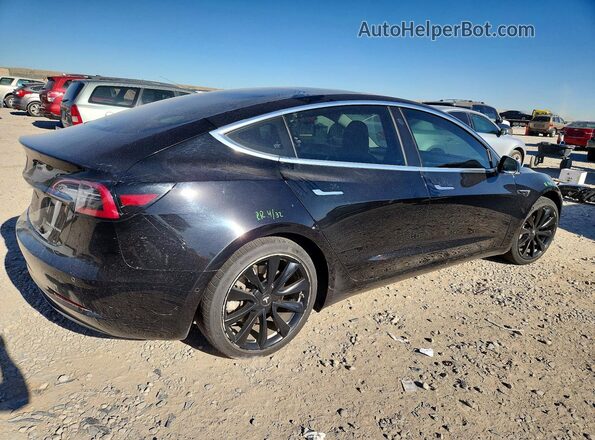 5YJ3E1EB3JF115709 2018 TESLA MODEL Black უკანა მარჯვენა