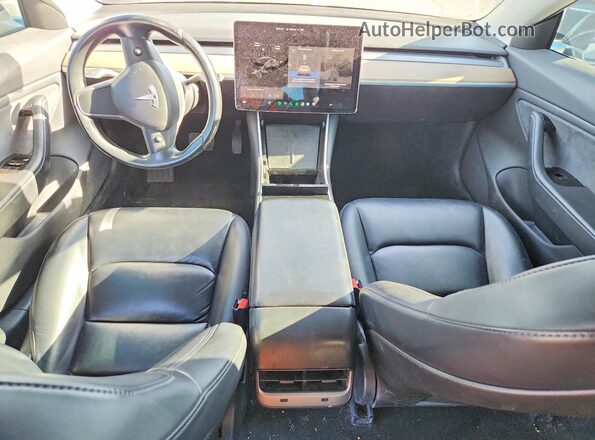 5YJ3E1EB3JF115709 2018 TESLA MODEL Black წინა პანელის ხედი