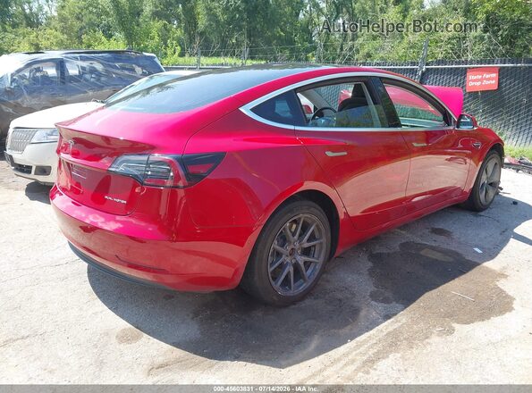 5YJ3E1EB3JF129660 2018 TESLA MODEL 3 Красный Задняя правая четверть