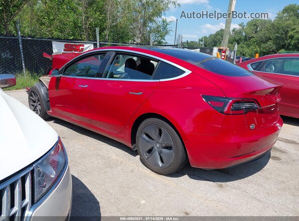 5YJ3E1EB3JF129660 2018 TESLA MODEL 3 Красный Задняя левая четверть