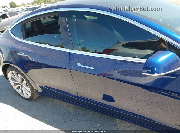 5YJ3E1EB3KF365615 2019 TESLA MODEL 3 Blue Вид задньої частини салону