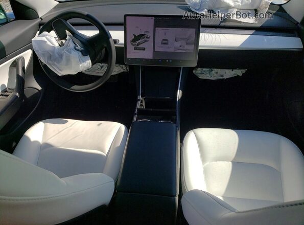 5YJ3E1EB3LF789281 2020 TESLA MODEL White Вид панелі приладів