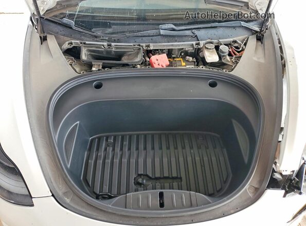 5YJ3E1EB3MF004064 2021 TESLA MODEL White Rear interior view