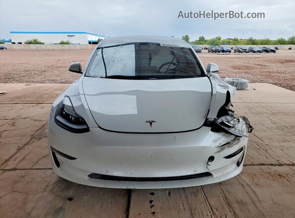 5YJ3E1EB3MF004064 2021 TESLA MODEL White Front view
