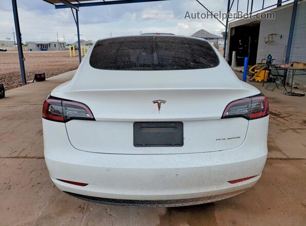 5YJ3E1EB3MF004064 2021 TESLA MODEL White Rear view