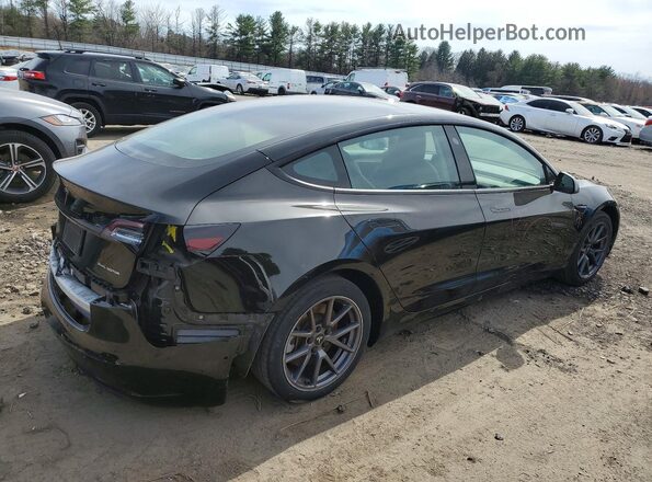 5YJ3E1EB3MF056360 2021 TESLA MODEL Черный Задняя правая четверть