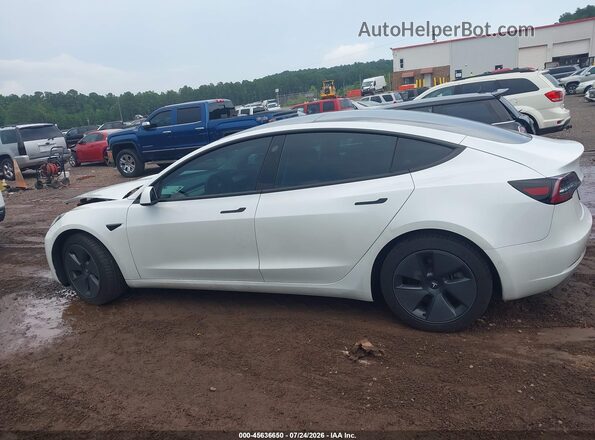 5YJ3E1EB3MF852896 2021 TESLA MODEL 3 White უკანა სალონის ხედი