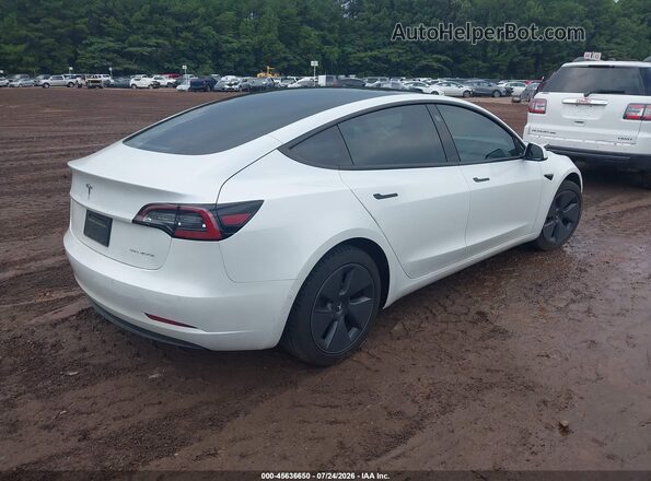 5YJ3E1EB3MF852896 2021 TESLA MODEL 3 White უკანა მარჯვენა