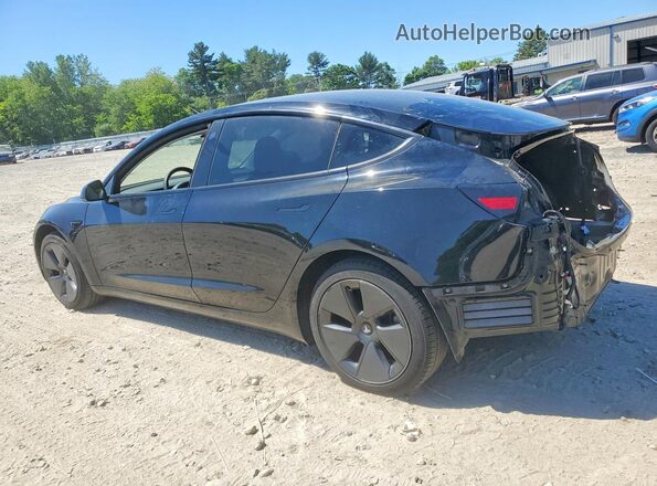 5YJ3E1EB3MF924535 2021 TESLA MODEL Black Հետևի ձախ