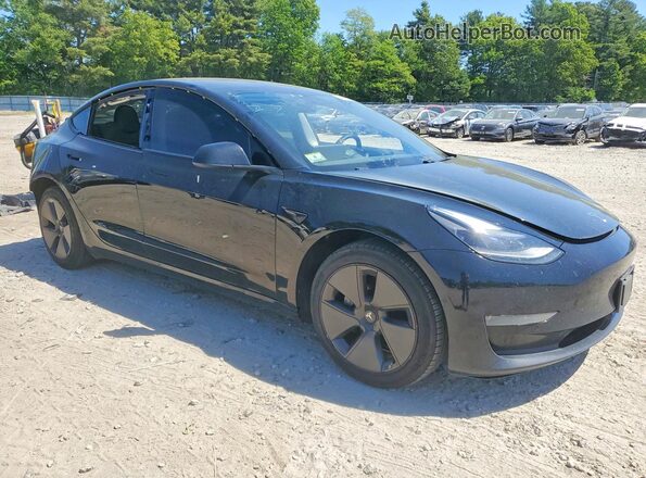 5YJ3E1EB3MF924535 2021 TESLA MODEL Black Առջևի աջ