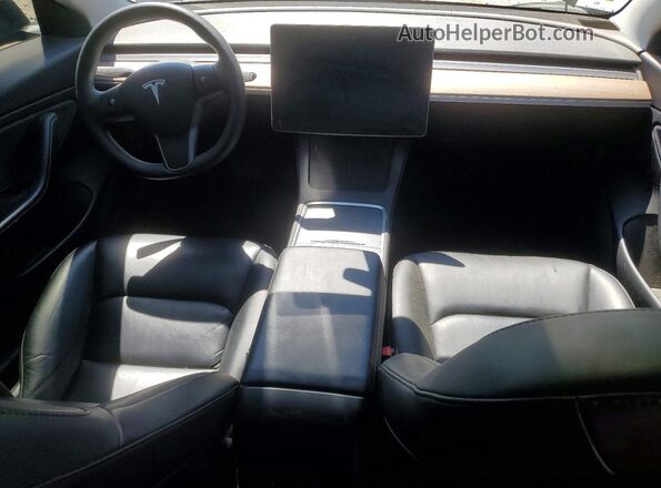5YJ3E1EB3MF924535 2021 TESLA MODEL Black Առջևի վահանակի տեսք