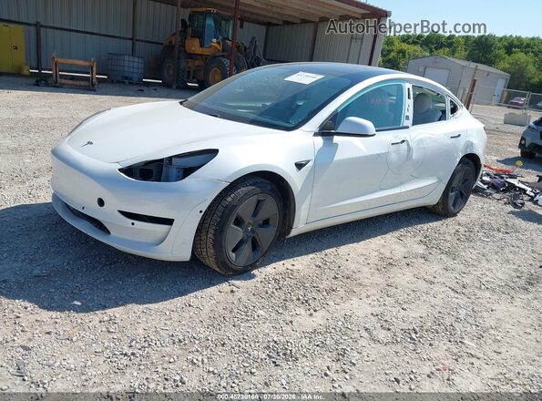 5YJ3E1EB3MF975789 2021 TESLA MODEL 3 Белый Передняя левая четверть