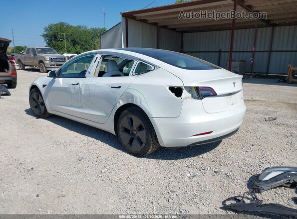 5YJ3E1EB3MF975789 2021 TESLA MODEL 3 Белый Задняя левая четверть