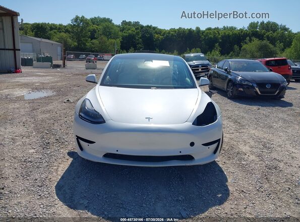 5YJ3E1EB3MF975789 2021 TESLA MODEL 3 Белый Вид задней части салона