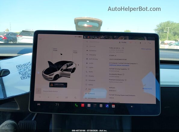 5YJ3E1EB3MF975789 2021 TESLA MODEL 3 Белый 
