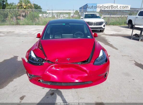 5YJ3E1EB3NF126991 2022 TESLA MODEL 3 Красный Вид спереди