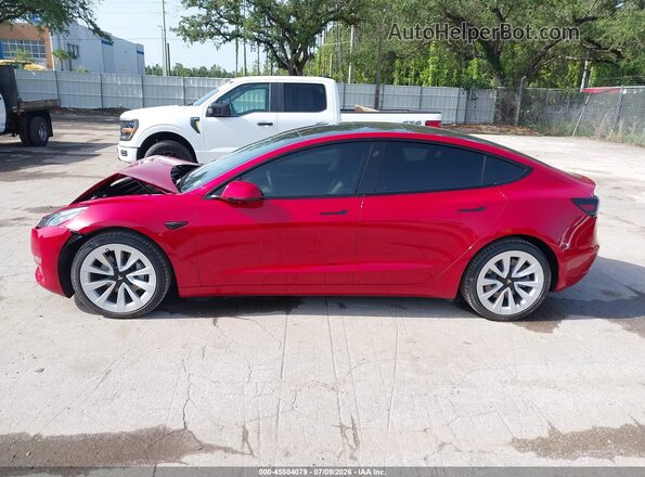 5YJ3E1EB3NF126991 2022 TESLA MODEL 3 Красный Панорамный вид салона 360°