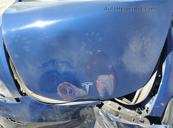 5YJ3E1EB3NF135870 2022 TESLA MODEL Blue Սալոնի հետևի տեսք