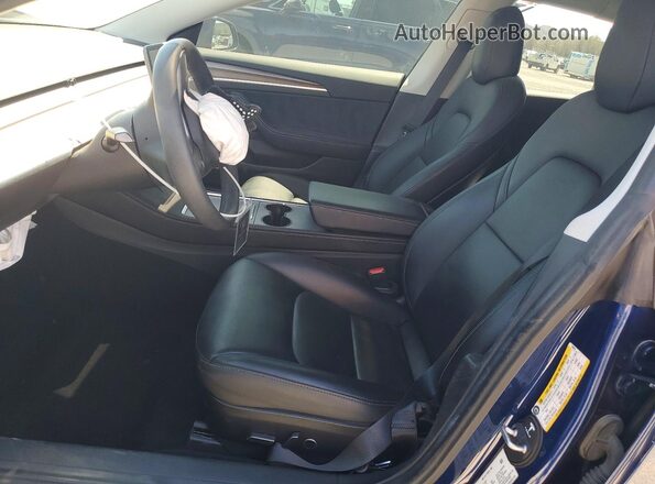 5YJ3E1EB3NF135870 2022 TESLA MODEL Blue Սալոնի դիմացի տեսք