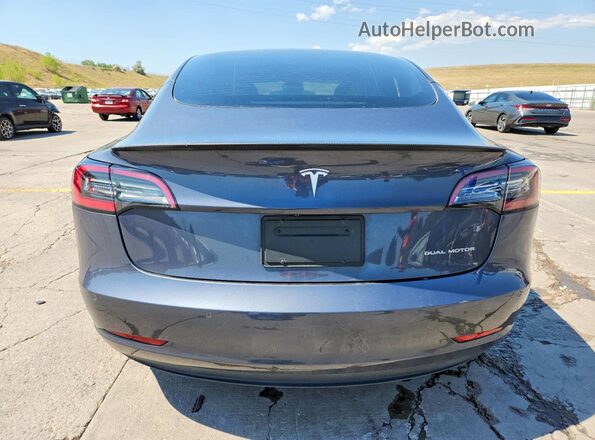 5YJ3E1EB3NF155424 2022 TESLA MODEL Charcoal Հետևի տեսք