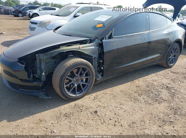 5YJ3E1EB3NF174376 2022 TESLA MODEL 3 Black Передня ліва чверть