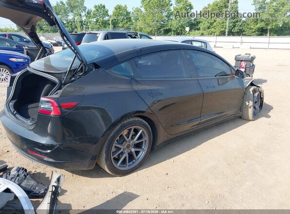 5YJ3E1EB3NF174376 2022 TESLA MODEL 3 Black Задня права чверть