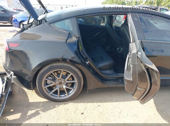 5YJ3E1EB3NF174376 2022 TESLA MODEL 3 Black Вид наклейки з VIN-кодом
