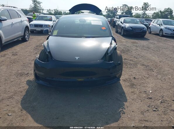 5YJ3E1EB3NF174376 2022 TESLA MODEL 3 Black Вид задньої частини салону