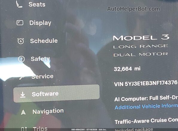 5YJ3E1EB3NF174376 2022 TESLA MODEL 3 Black 