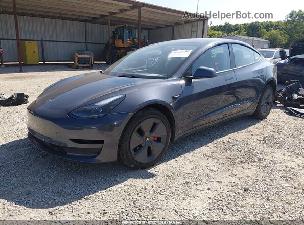 5YJ3E1EB3PF465480 2023 TESLA MODEL 3 Серый Передняя левая четверть