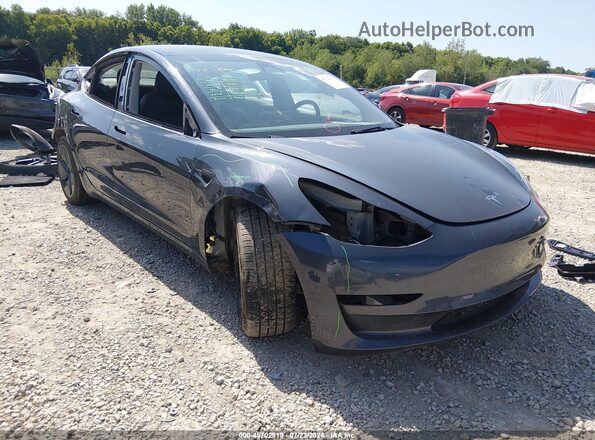 5YJ3E1EB3PF465480 2023 TESLA MODEL 3 Серый Вид спереди