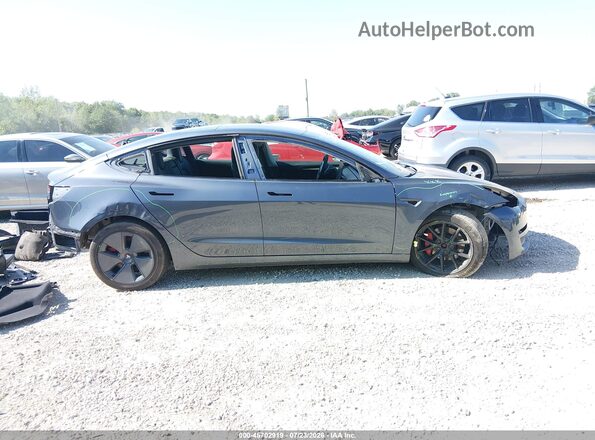 5YJ3E1EB3PF465480 2023 TESLA MODEL 3 Серый Вид задней части салона