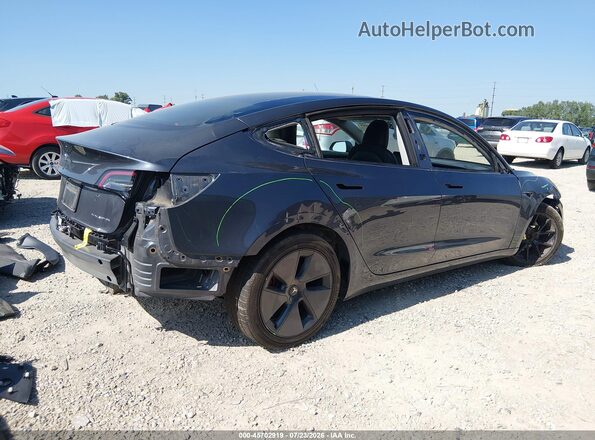 5YJ3E1EB3PF465480 2023 TESLA MODEL 3 Серый Задняя правая четверть