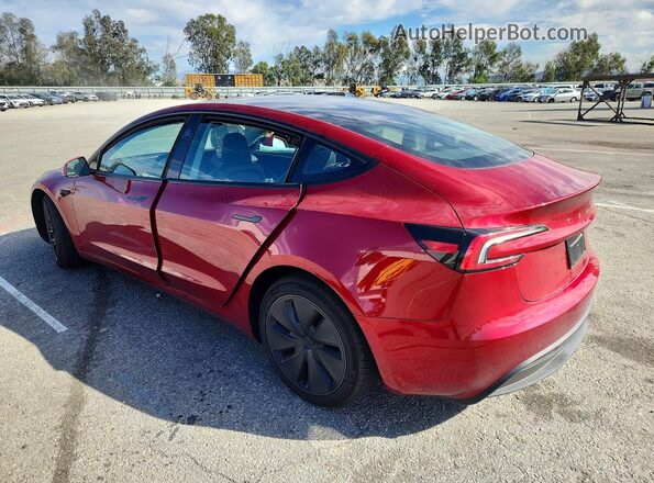 5YJ3E1EB3RF755088 2024 TESLA MODEL Красный Задняя левая четверть