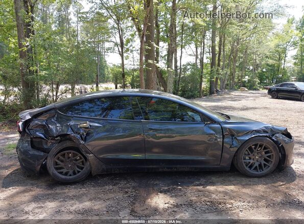 5YJ3E1EB3SF874264 2025 TESLA MODEL 3 Gray Vista interior trasera