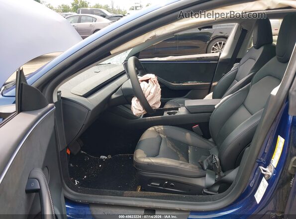5YJ3E1EB3SF914603 2025 TESLA MODEL 3 Blue Vista interior delantera