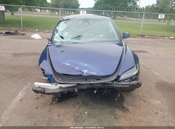 5YJ3E1EB3SF914603 2025 TESLA MODEL 3 Blue Vista del salpicadero