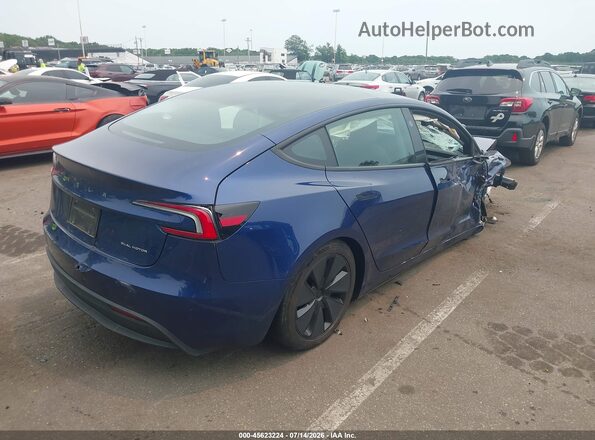 5YJ3E1EB3SF914603 2025 TESLA MODEL 3 Blue Trasero derecho