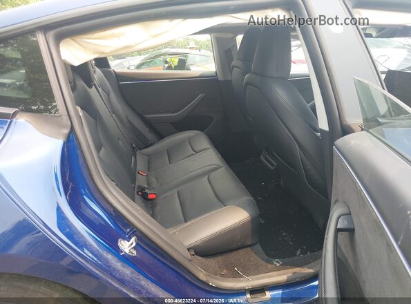 5YJ3E1EB3SF914603 2025 TESLA MODEL 3 Blue Vista de la etiqueta del VIN