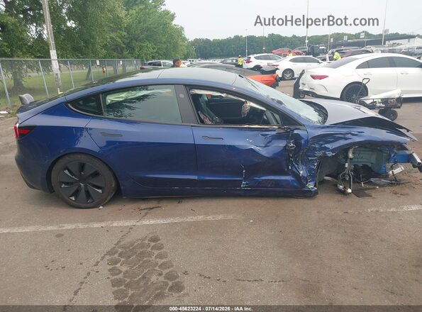 5YJ3E1EB3SF914603 2025 TESLA MODEL 3 Blue Vista del cuadro de instrumentos