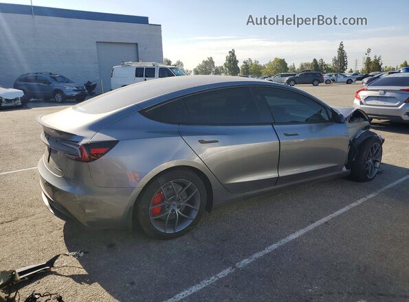 5YJ3E1EB3SF927285 2025 TESLA MODEL Silver Trasero derecho