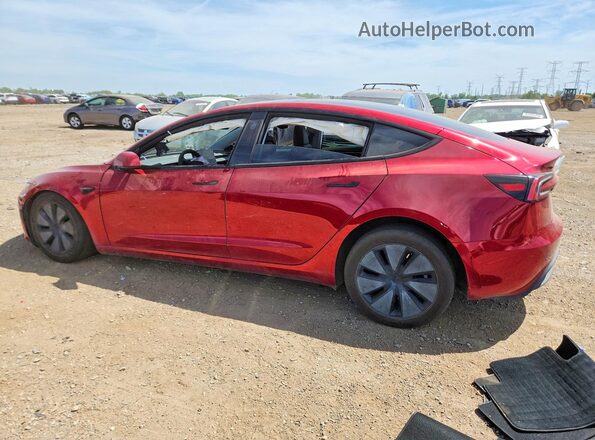 5YJ3E1EB3SF938187 2025 TESLA MODEL Red Հետևի ձախ
